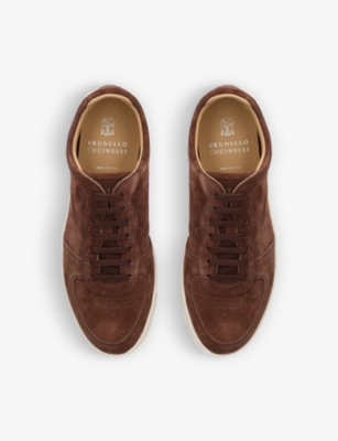 BRUNELLO CUCINELLI Basketball suede low-top trainers