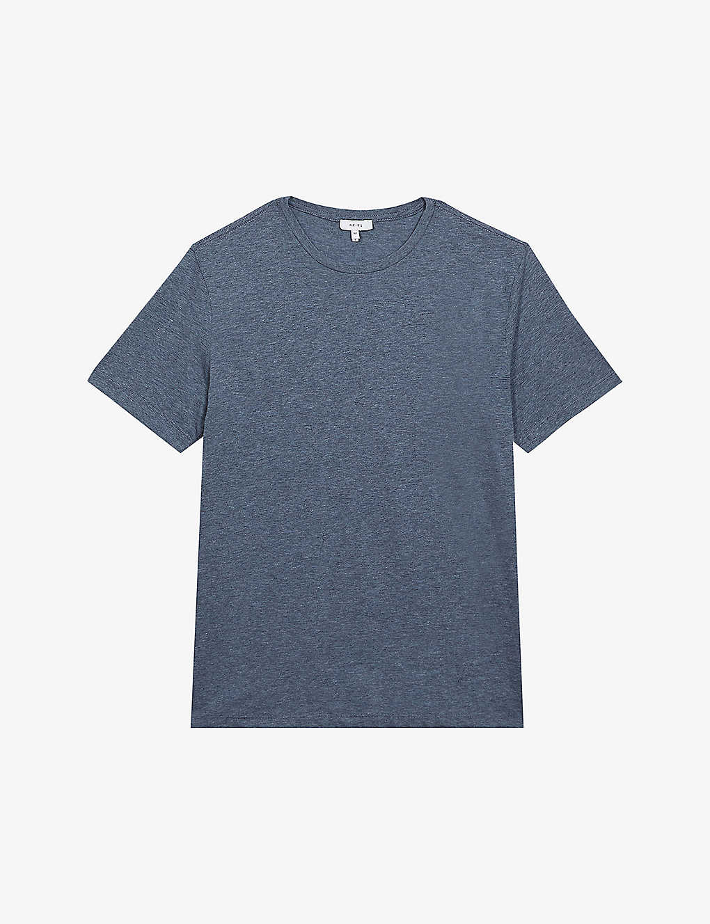 Shop Reiss Bless Regular-fit Cotton-jersey T-shirt In Airforce Blue M