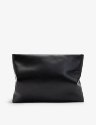 Bettina Leather Clutch Bag Black