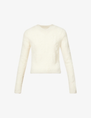 Nanushka Off-white Dian Sweater In Ecru