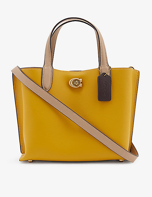 COACH: Willow leather tote bag