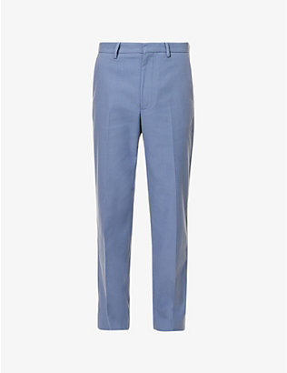 ACNE STUDIOS: Fade straight-leg mid-rise cotton-blend trousers