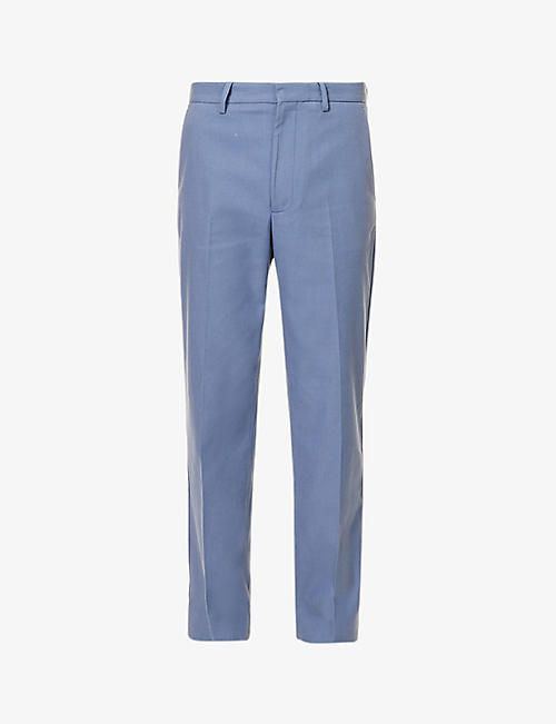 ACNE STUDIOS: Fade straight-leg mid-rise cotton-blend trousers
