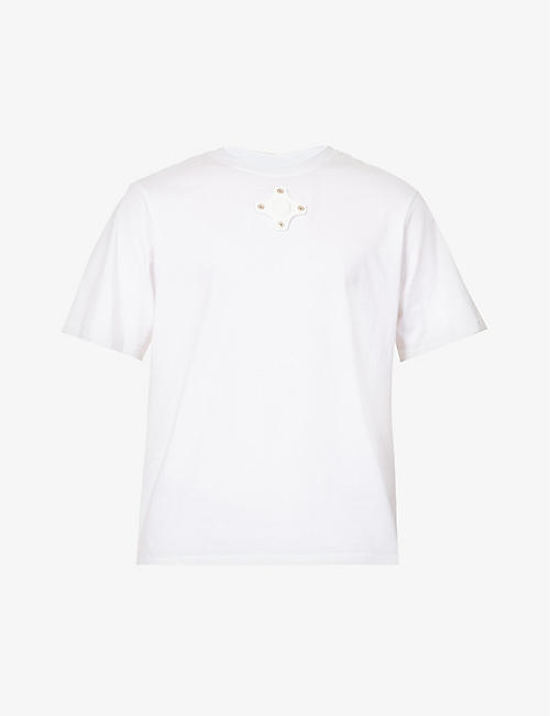 CRAIG GREEN: Detachable-motif cotton-jersey T-shirt