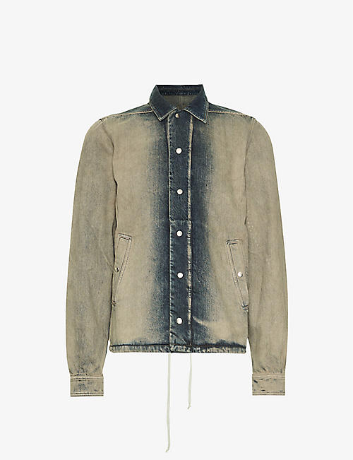 RICK OWENS DRKSHDW: Jumbo drawstring-hem regular-fit cotton jacket