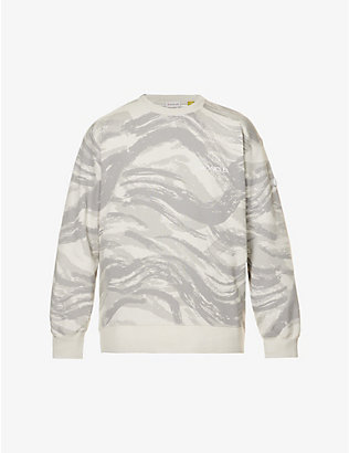 MONCLER GENIUS: Moncler Genius x 4 Moncler HYKE patterned relaxed-fit cotton-jersey sweatshirt