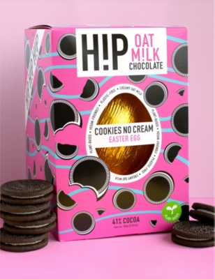 HIP CHOCOLATE: Cookies no Cream oat milk chocolate Easter egg and buttons 150g