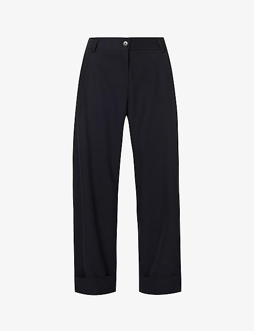 ME AND EM: Relaxed-fit cropped stretch-woven trousers