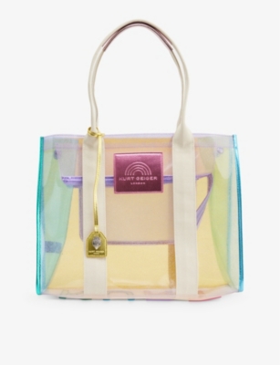 Kurt Geiger Southbank Mini Vinyl Tote Bag In Open Miscellaneous