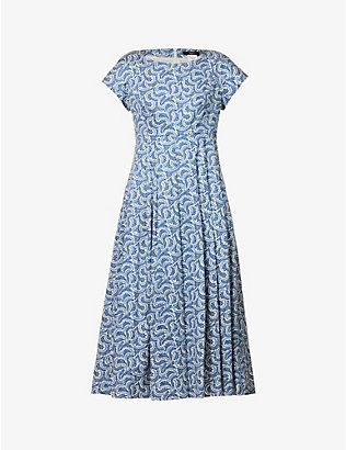WEEKEND MAX MARA: Viaggio floral-print stretch-cotton midi dress