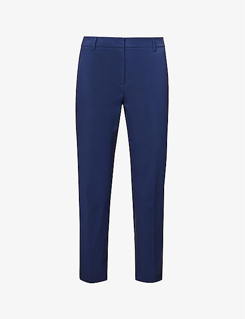 WEEKEND MAX MARA: Cecco straight-leg high-rise stretch-cotton trousers