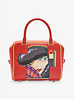 LOEWE: LOEWE x Howl's Moving Castle Amazona 19 Witch of the Waste leather top-handle bag