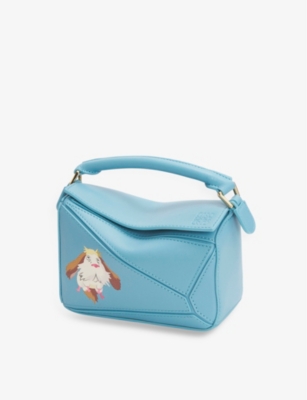 Loewe X Studio Ghibli Howl's Moving Castle Anagram Tote in Blue