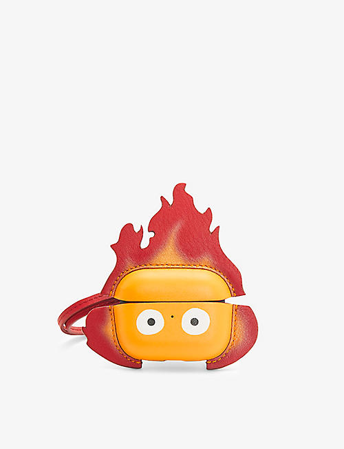 LOEWE: LOEWE x Howl's Moving Castle Calcifer leather AirPods Pro case
