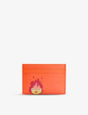 LOEWE - LOEWE x Howl's Moving Castle Calcifer leather card holder