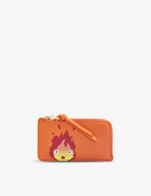 LOEWE LOEWE x Howl s Moving Castle Calcifer leather coin and