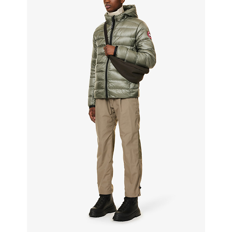 Shop Canada Goose Mens Sagebrush Crofton Quilted Recycled-nylon Hooded Jacket