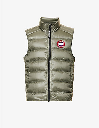 CANADA GOOSE: Crofton quilted funnel-neck recycled-nylon gilet