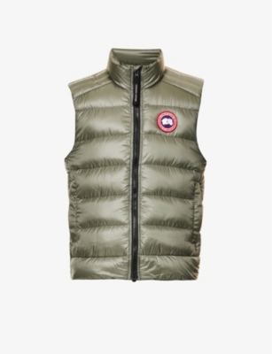 CANADA GOOSE: Crofton quilted funnel-neck recycled-nylon gilet