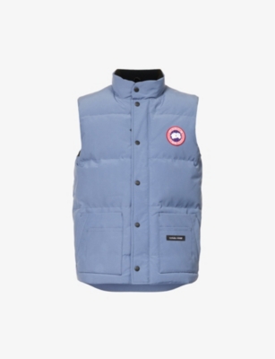 Canada Goose Freestyle Regeneration Two-tone Quilted Shell Down Gilet In Ozone Blue