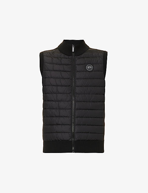 CANADA GOOSE: Hybridge high-neck quilted relaxed-fit wool gilet