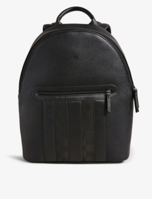 Ted Baker Waynor House Check Backpack In Black