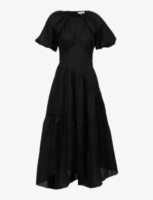 MeisMe Cotton gathered puff dress 売れ レディース | nadaalrayhan.com