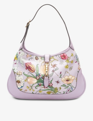 Reselfridges Womens Purple Pre-loved Gucci Flora Jackie Limited