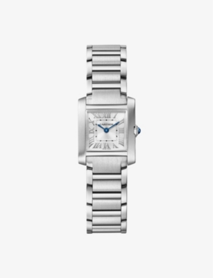 Cartier Womens Steel Crwsta0065 Tank Française Small Stainless-steel Quartz Watch