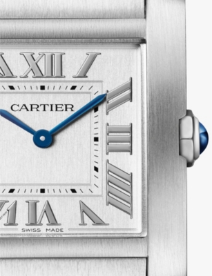 CARTIER: CRWSTA0074 Tank Française medium stainless-steel quartz watch