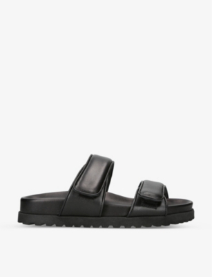 Shop Gia Couture Women's Black X Pernille Teisbaek Perni 11 Leather Sandals