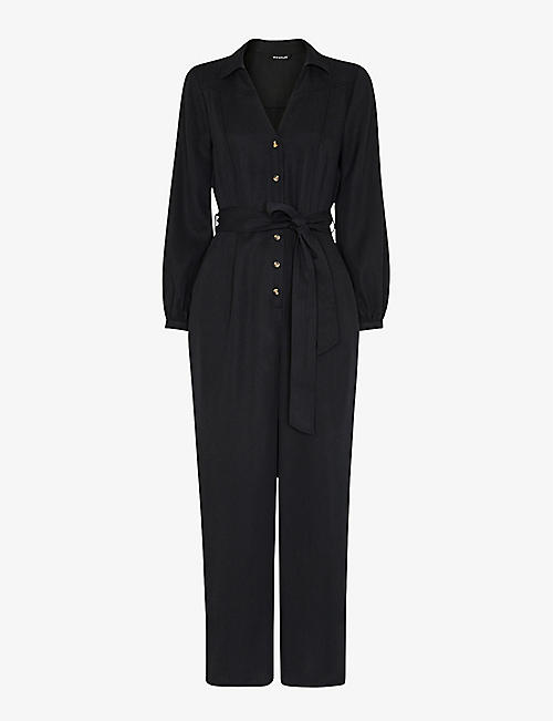 WHISTLES: Leah fitted woven jumpsuit