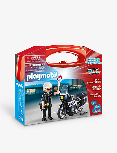 PLAYMOBIL: Action police small carry case playset