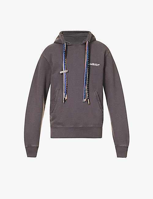 AMBUSH: Brand-embroidered relaxed-fit cotton-jersey hoody