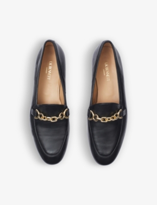 Lk Bennett Womens Bla-black Adalynn Snaffle Leather Loafers In Bla-black