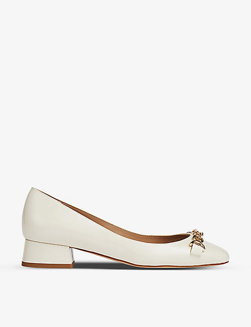 LK BENNETT: Blakely snaffle patent-leather pumps