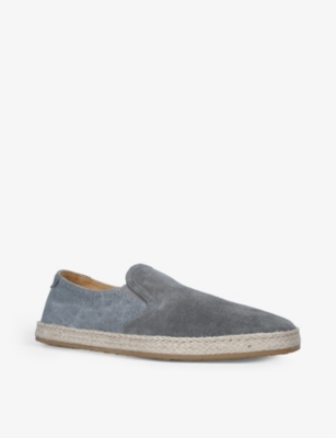 BRUNELLO CUCINELLI Slip-on suede-leather espadrilles