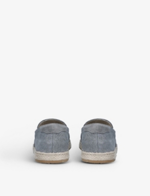 BRUNELLO CUCINELLI Slip-on suede-leather espadrilles