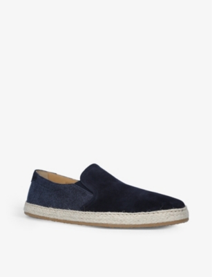 BRUNELLO CUCINELLI Slip-on suede-leather espadrilles