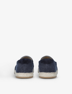 BRUNELLO CUCINELLI Slip-on suede-leather espadrilles