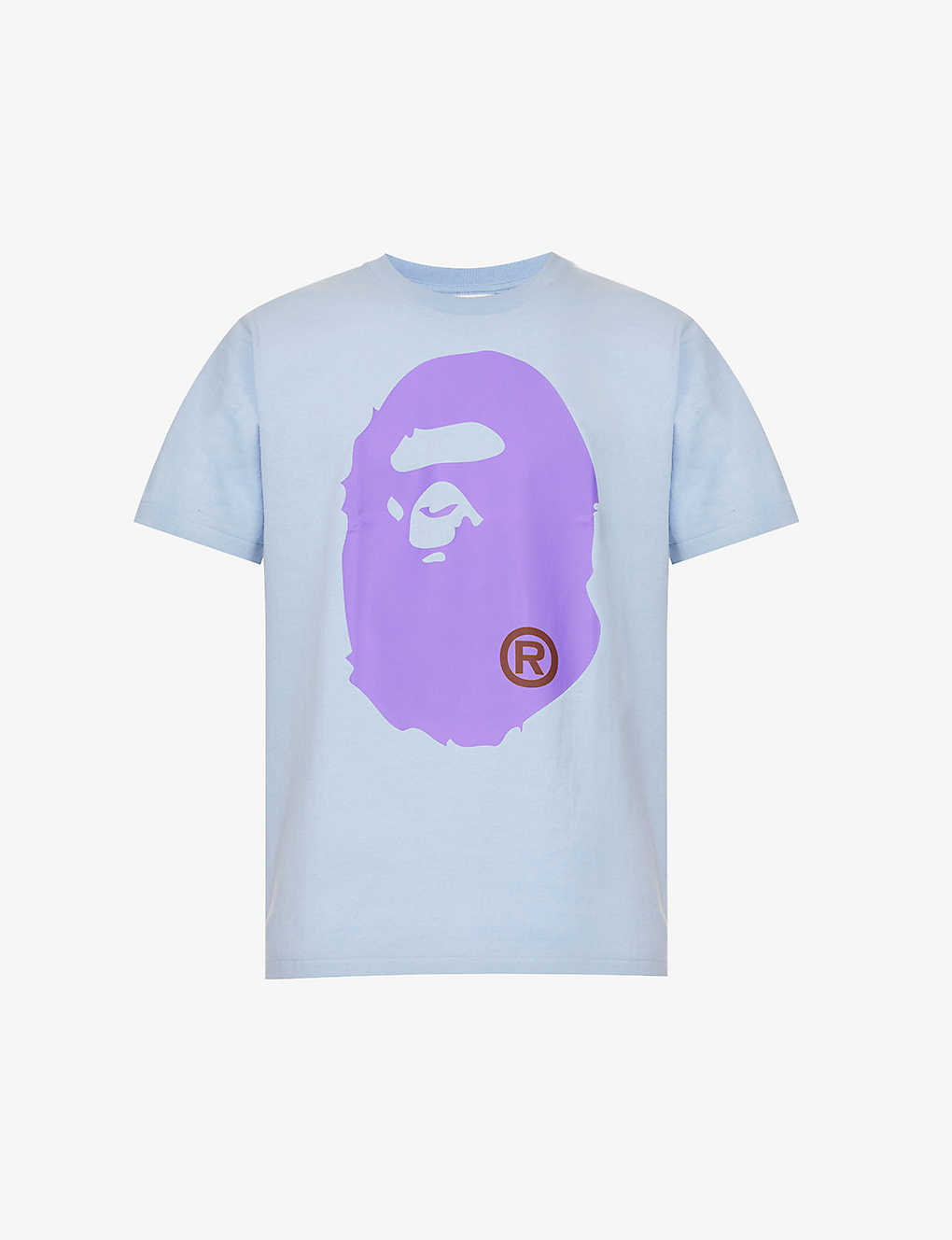 A Bathing Ape Mens Sax Big Ape Logo-print Cotton-jersey T-shirt
