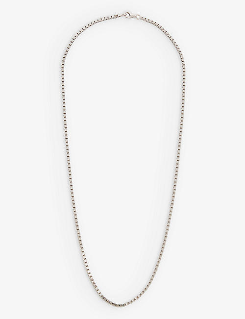 SERGE DENIMES: Box chain 925 sterling-silver necklace