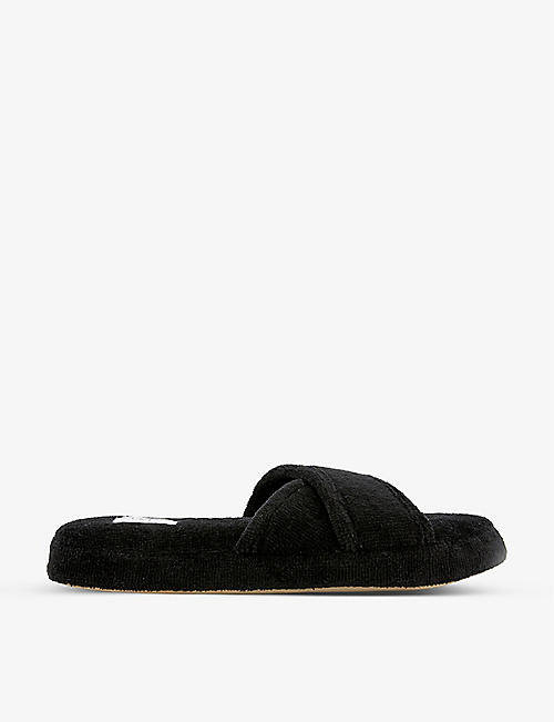 SKIN: Kyoto cross-over cotton slippers