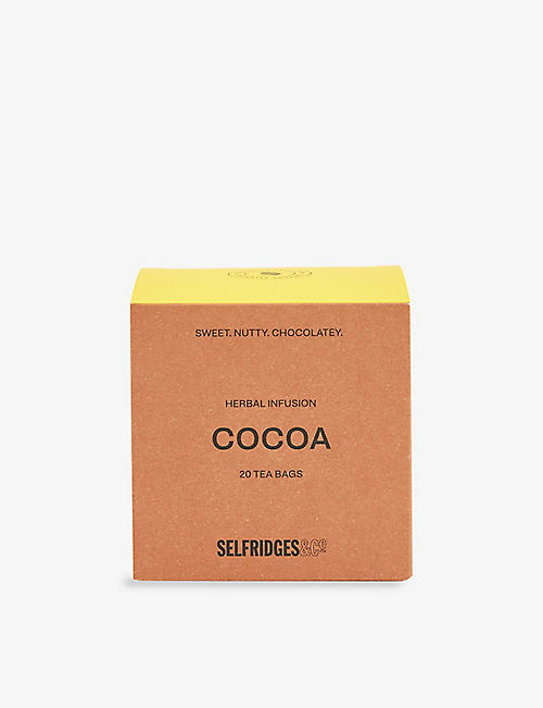SELFRIDGES SELECTION: Cocoa tea bags pack of 20