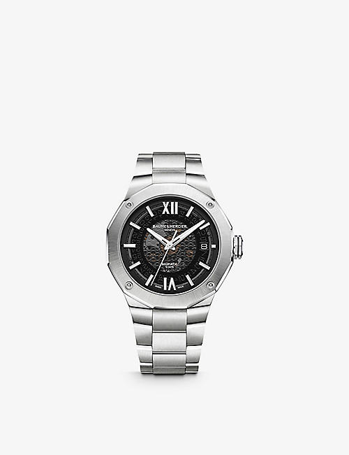 BAUME & MERCIER: M0A10702 Riviera stainless-steel automatic watch