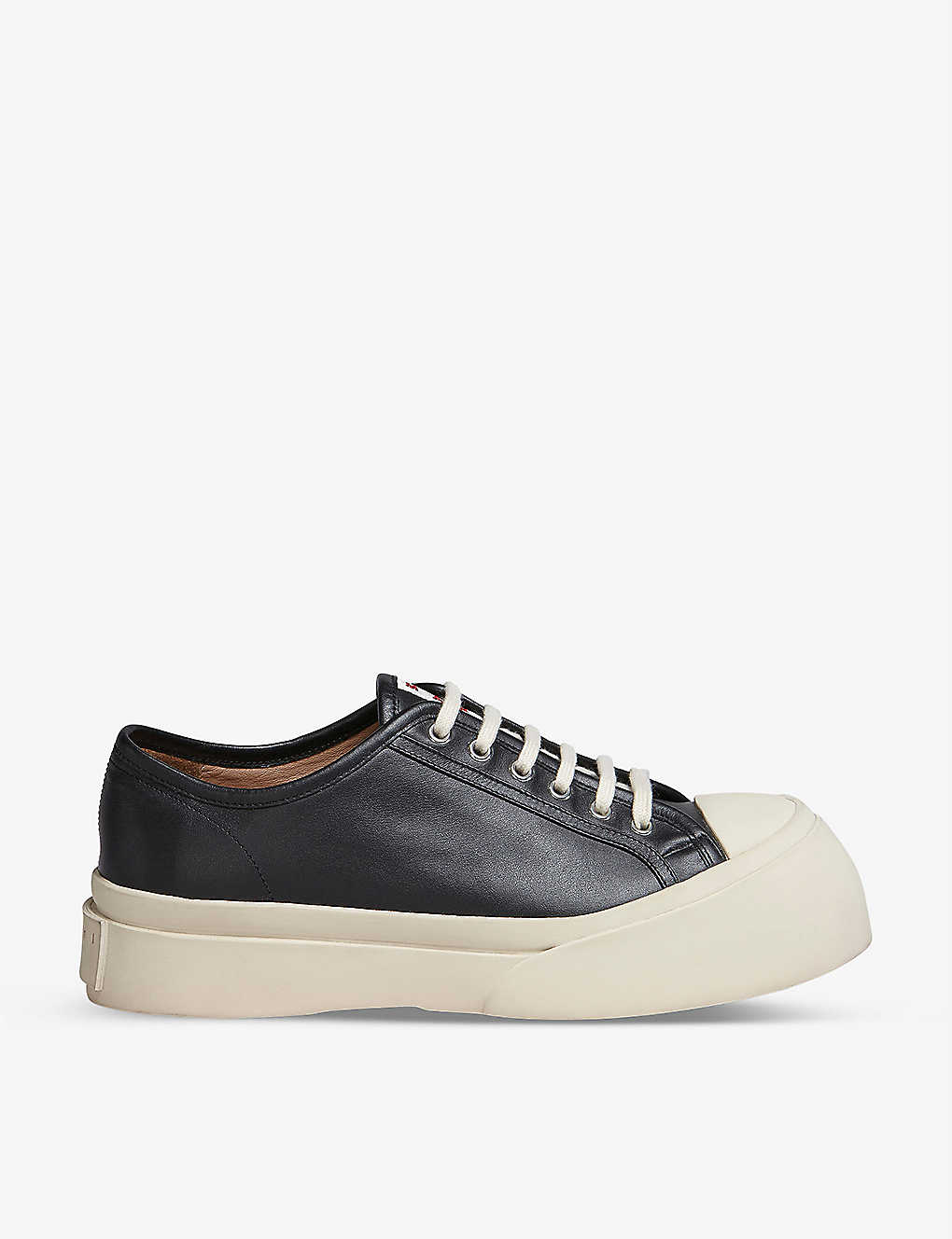 Marni Womens Black Pablo Platform-sole Leather Low-top Trainers