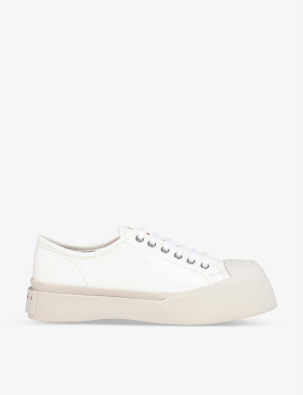 Marni Womens Lily White Pablo Platform-sole Leather Low-top Trainers