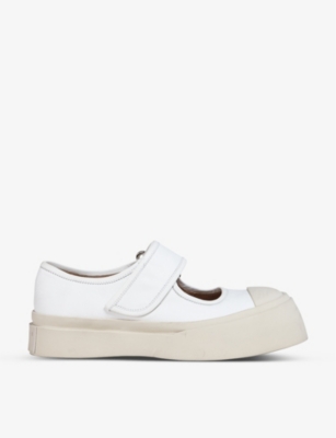 MARNI: Chunky-sole leather Mary-Jane trainers