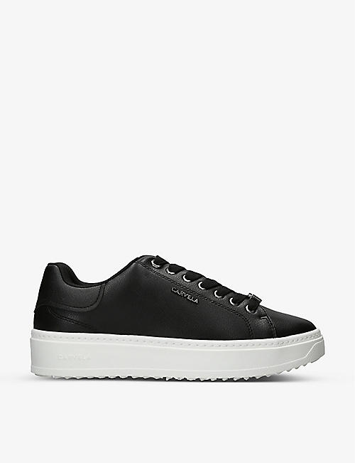 CARVELA: Dream logo-embellished faux-leather low-top trainers