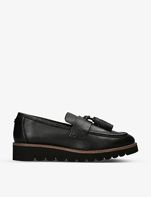 CARVELA: Grange tassel-embellished leather loafers
